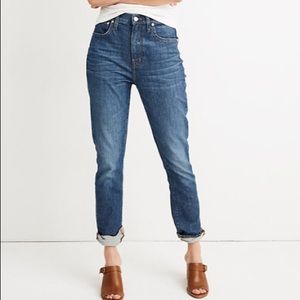 Madewell high rise slim boy jean tall